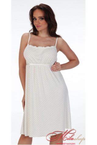 Сорочка на тоненьких бретелях De Lafense 918